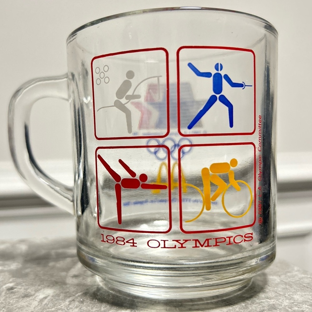 Vtg McDonalds 1984 Olympic Mugs